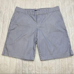 SALE Tommy Hilfiger Classic Striped Midi Shorts Nautical Coastal Women's Size 8